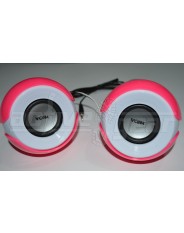 USB Mini Speaker- Pink and White 